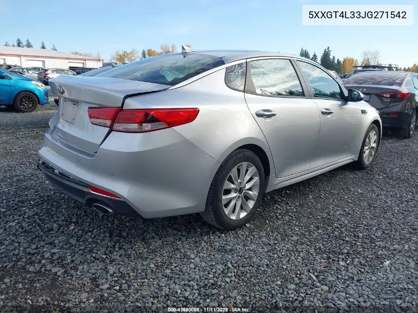 5XXGT4L33JG271542 2018 Kia Optima Lx