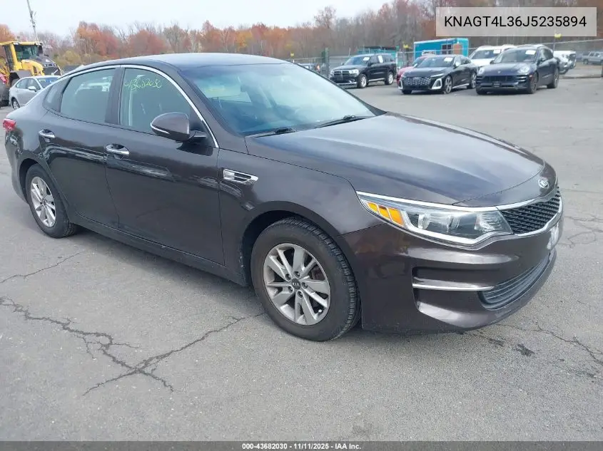 KNAGT4L36J5235894 2018 Kia Optima Lx