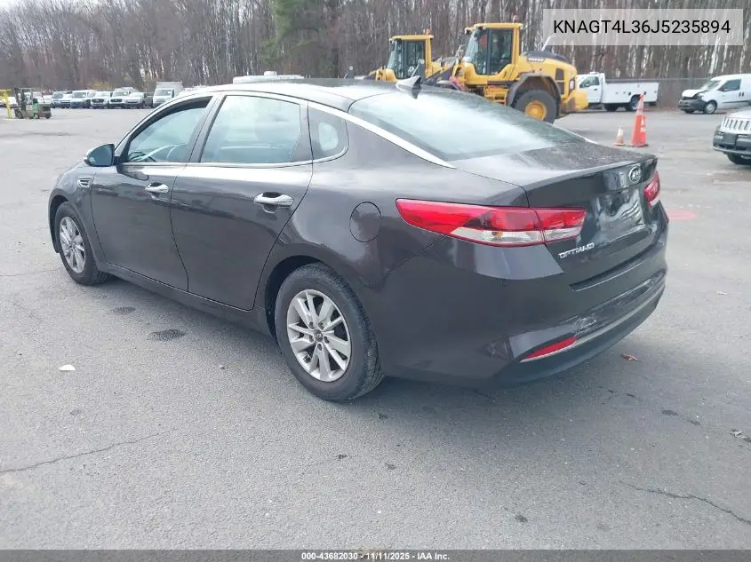 KNAGT4L36J5235894 2018 Kia Optima Lx