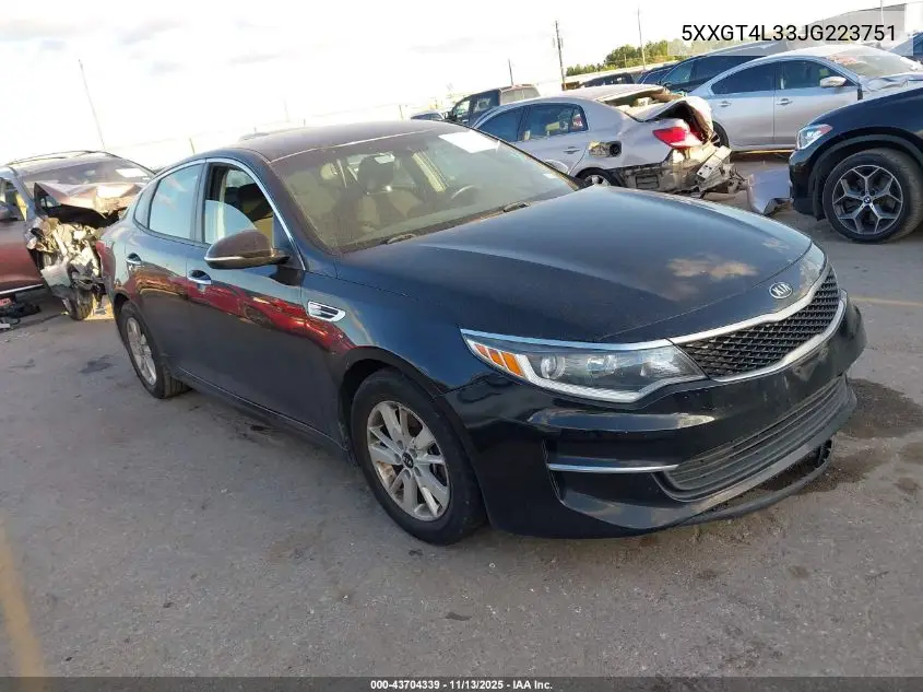5XXGT4L33JG223751 2018 Kia Optima Lx