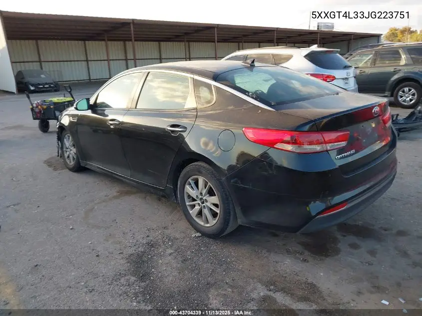 5XXGT4L33JG223751 2018 Kia Optima Lx