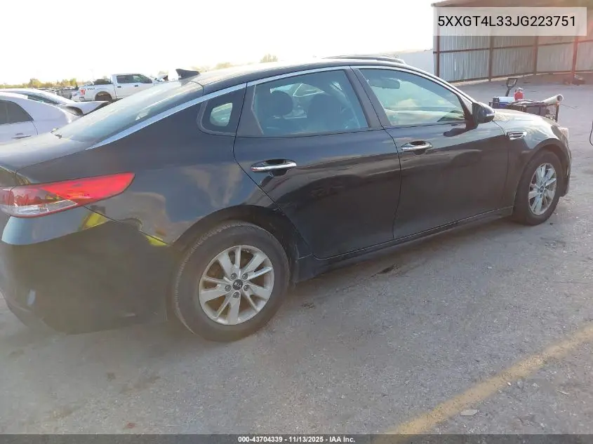 5XXGT4L33JG223751 2018 Kia Optima Lx