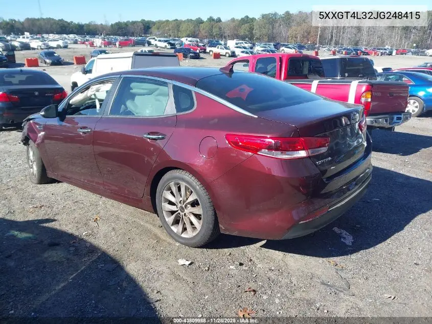 5XXGT4L32JG248415 2018 Kia Optima Lx