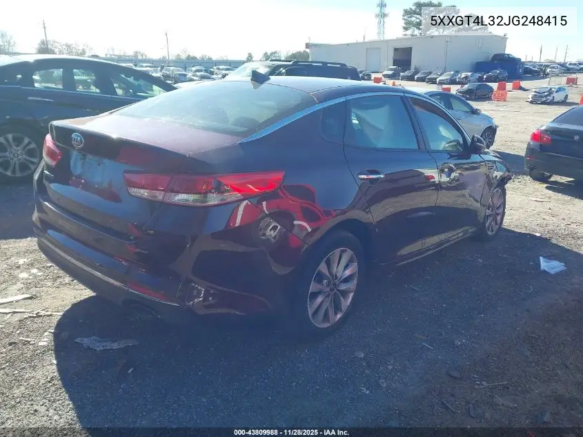 5XXGT4L32JG248415 2018 Kia Optima Lx