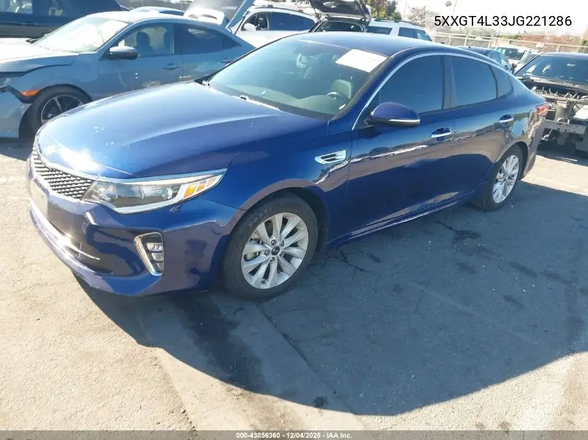 5XXGT4L33JG221286 2018 Kia Optima S