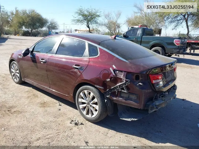 5XXGT4L33JG255194 2018 Kia Optima Lx