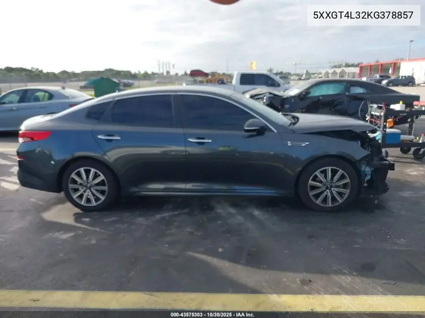 5XXGT4L32KG378857 2019 Kia Optima Lx