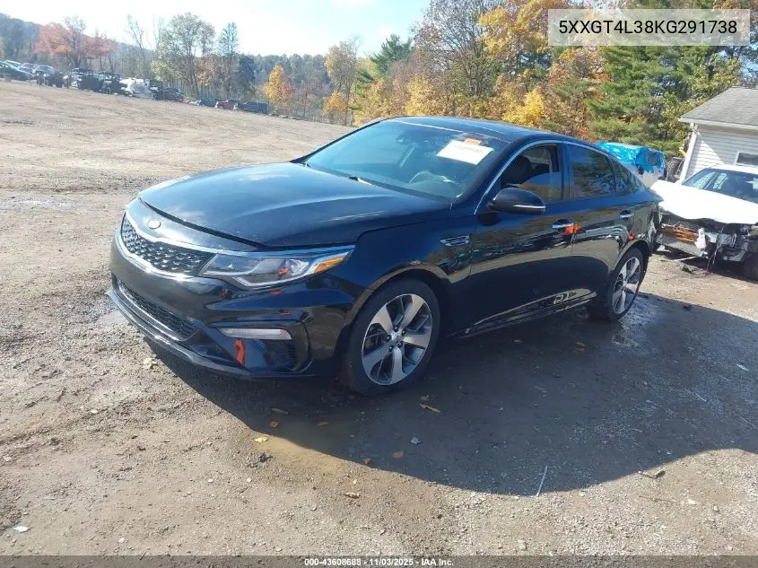 5XXGT4L38KG291738 2019 Kia Optima S