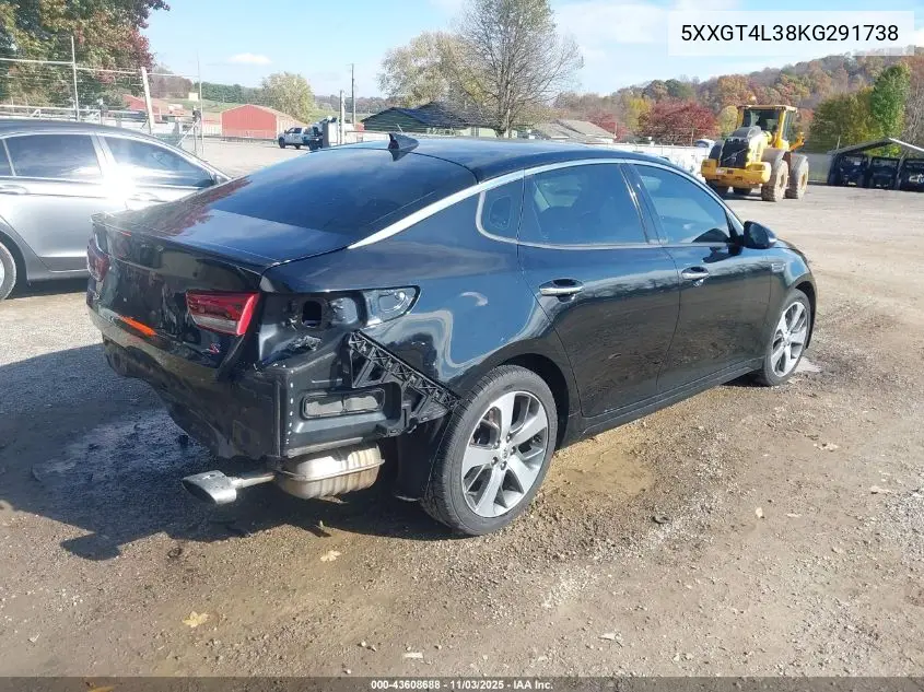 5XXGT4L38KG291738 2019 Kia Optima S