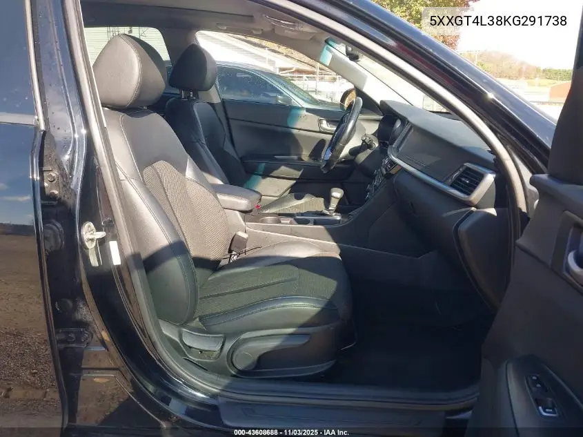 5XXGT4L38KG291738 2019 Kia Optima S