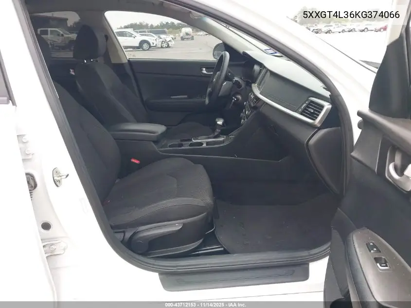 5XXGT4L36KG374066 2019 Kia Optima Lx
