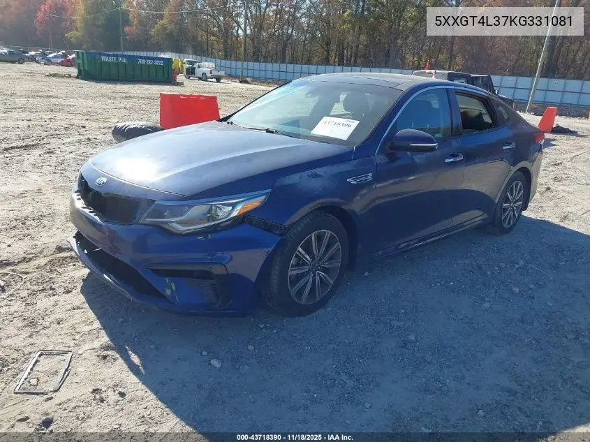 5XXGT4L37KG331081 2019 Kia Optima Lx