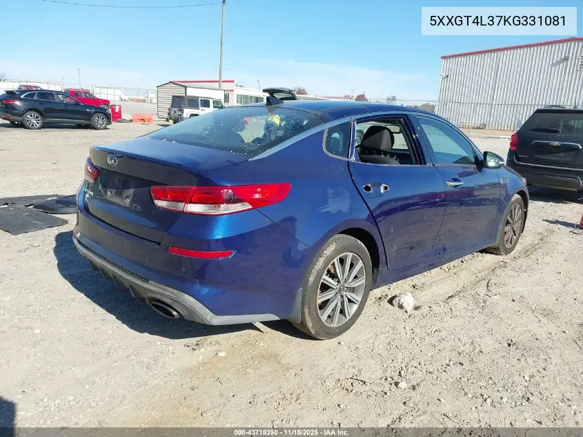 5XXGT4L37KG331081 2019 Kia Optima Lx