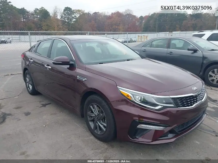 5XXGT4L39KG375096 2019 Kia Optima Lx