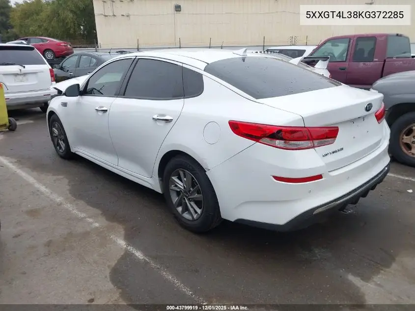 5XXGT4L38KG372285 2019 Kia Optima Lx
