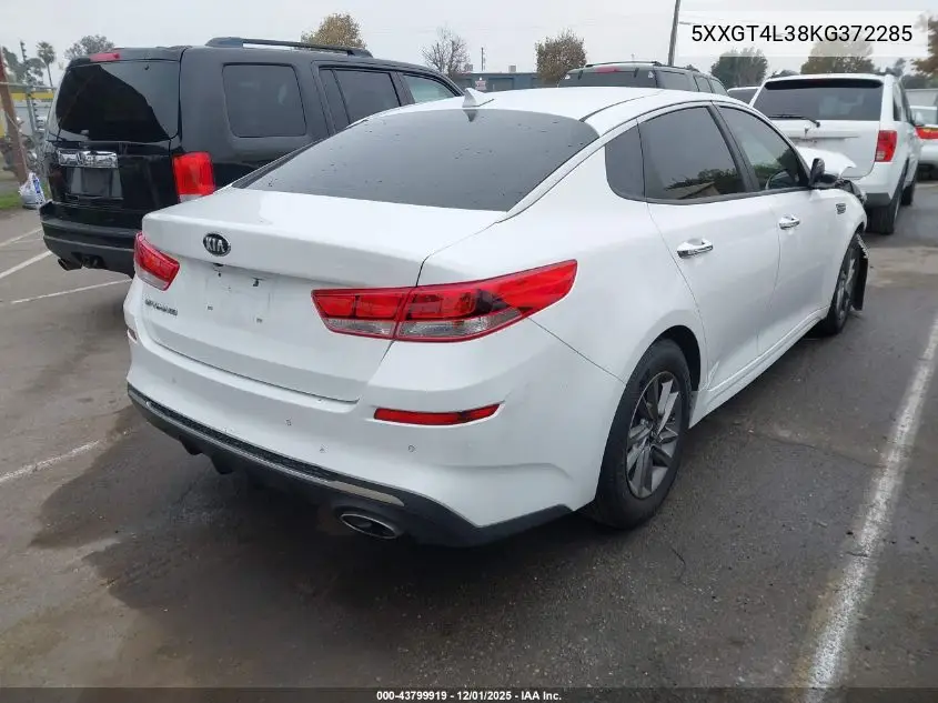 5XXGT4L38KG372285 2019 Kia Optima Lx