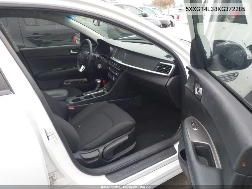 5XXGT4L38KG372285 2019 Kia Optima Lx