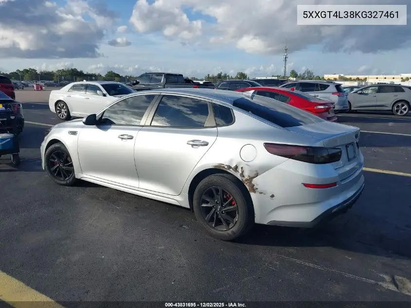 5XXGT4L38KG327461 2019 Kia Optima Lx