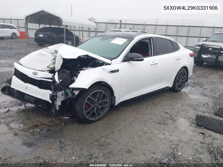 5XXGW4L29KG331906 2019 Kia Optima Sx Turbo