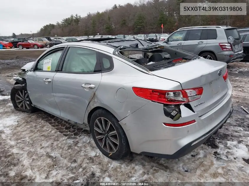 5XXGT4L39KG319806 2019 Kia Optima Lx