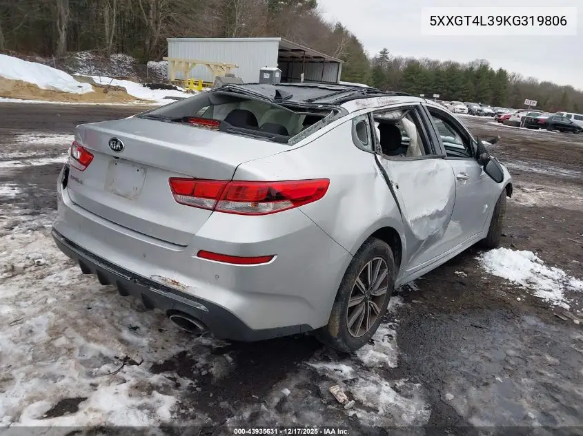 5XXGT4L39KG319806 2019 Kia Optima Lx
