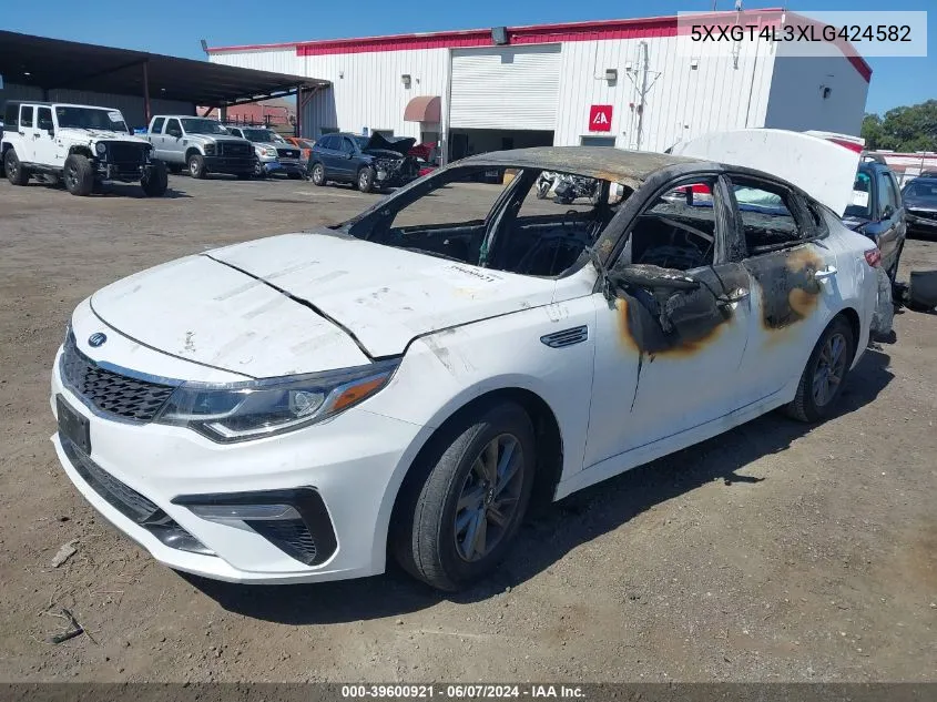 5XXGT4L3XLG424582 2020 Kia Optima Lx