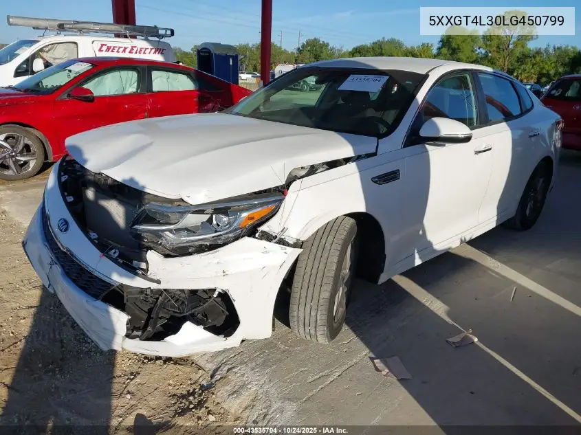 5XXGT4L30LG450799 2020 Kia Optima Lx