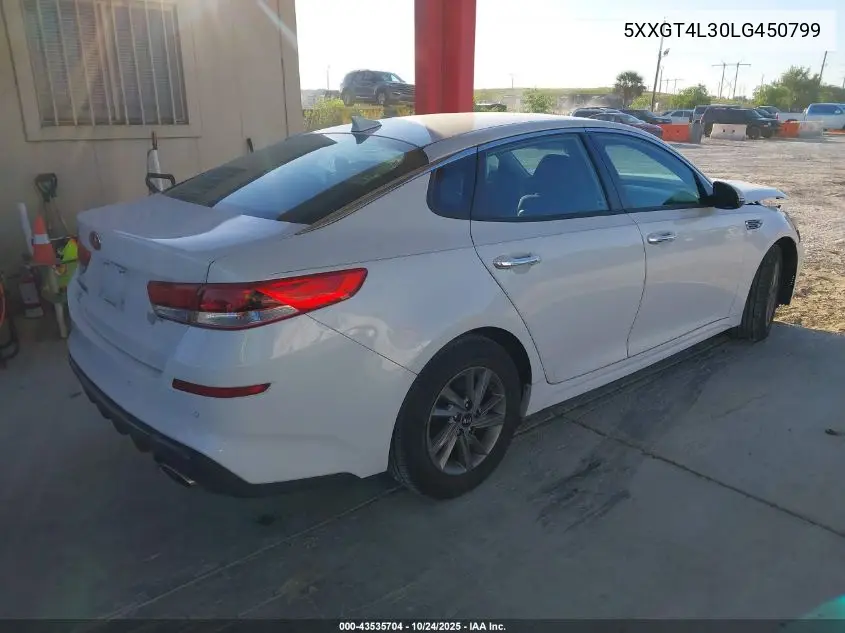 5XXGT4L30LG450799 2020 Kia Optima Lx