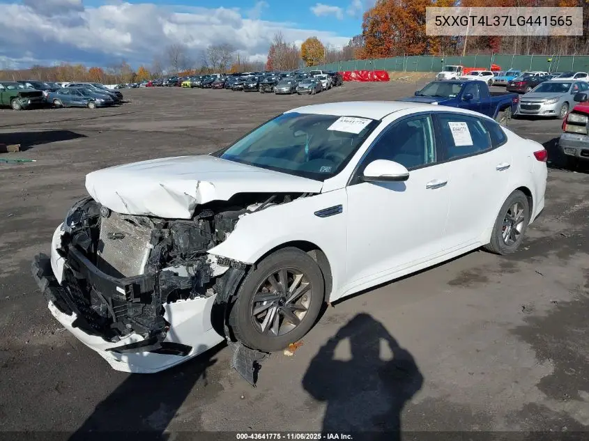 5XXGT4L37LG441565 2020 Kia Optima Lx