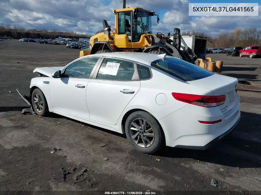 5XXGT4L37LG441565 2020 Kia Optima Lx