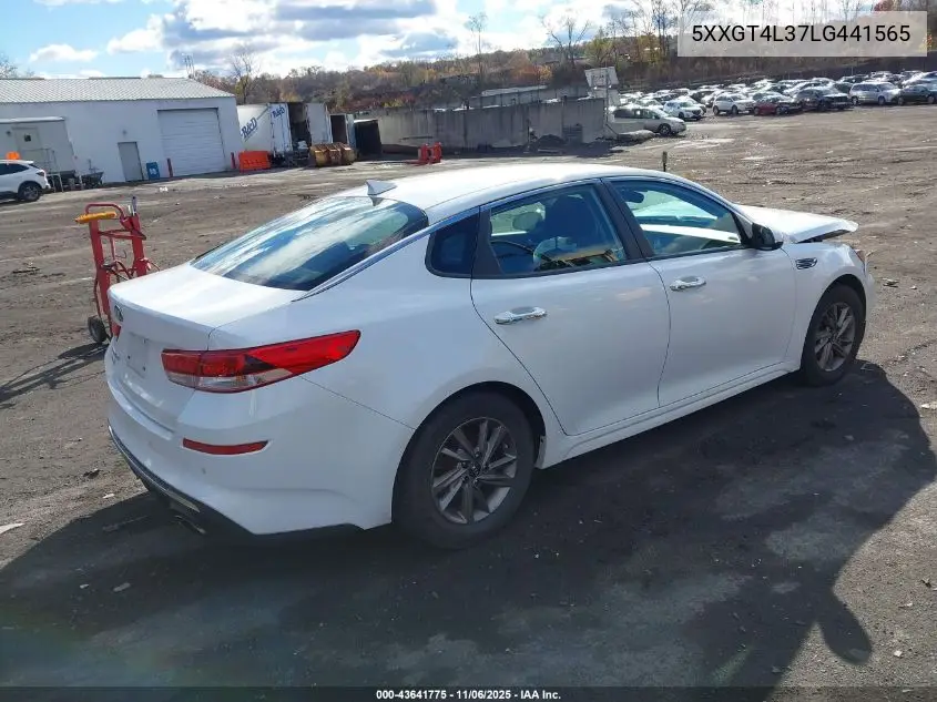 5XXGT4L37LG441565 2020 Kia Optima Lx