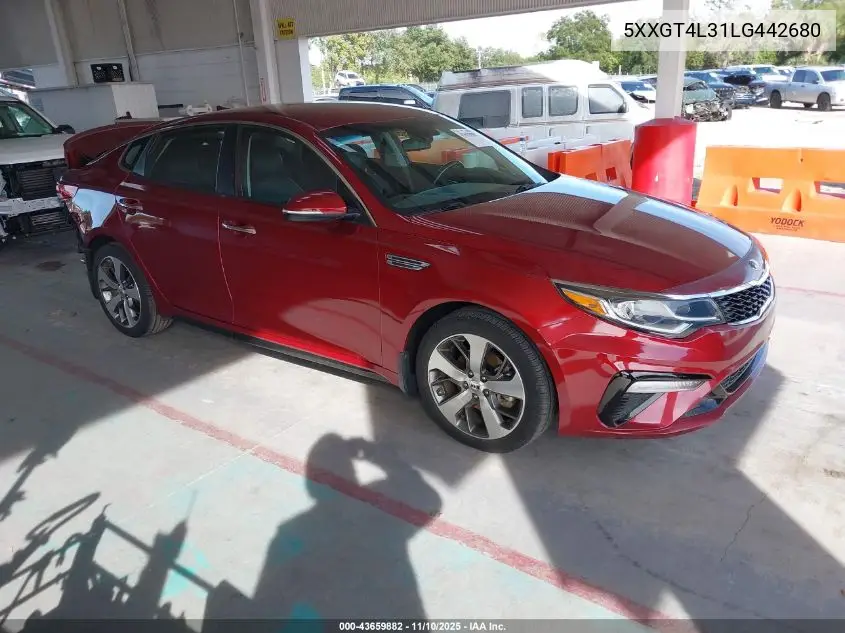 5XXGT4L31LG442680 2020 Kia Optima S