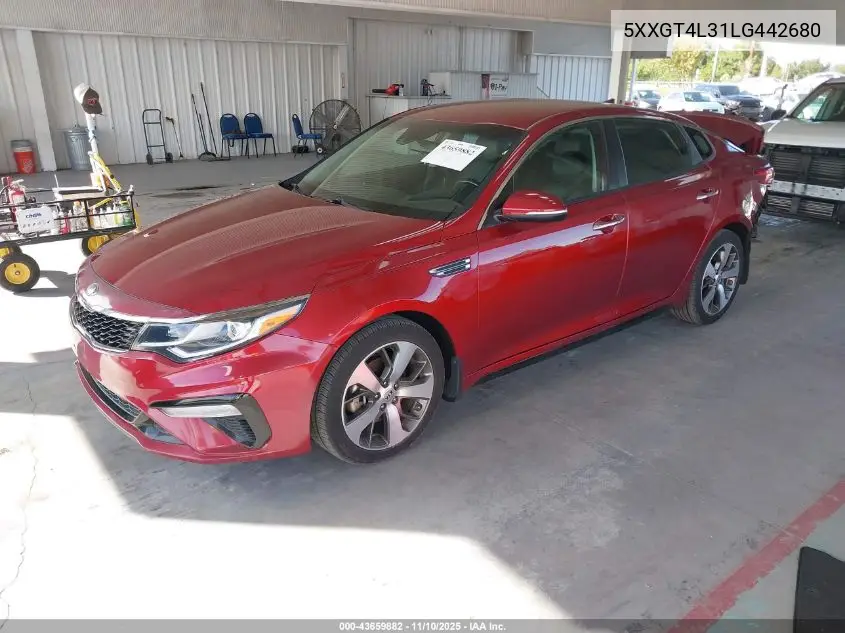 5XXGT4L31LG442680 2020 Kia Optima S