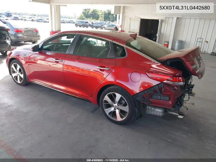 5XXGT4L31LG442680 2020 Kia Optima S