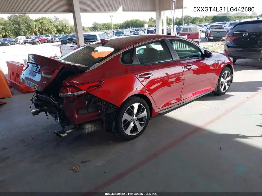 5XXGT4L31LG442680 2020 Kia Optima S