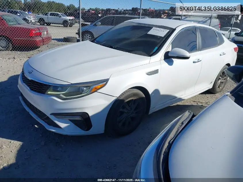 5XXGT4L35LG386825 2020 Kia Optima Lx