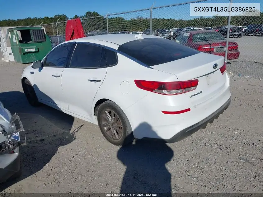 5XXGT4L35LG386825 2020 Kia Optima Lx