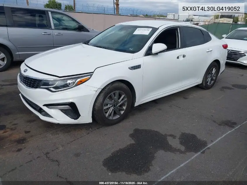 5XXGT4L30LG419052 2020 Kia Optima Lx