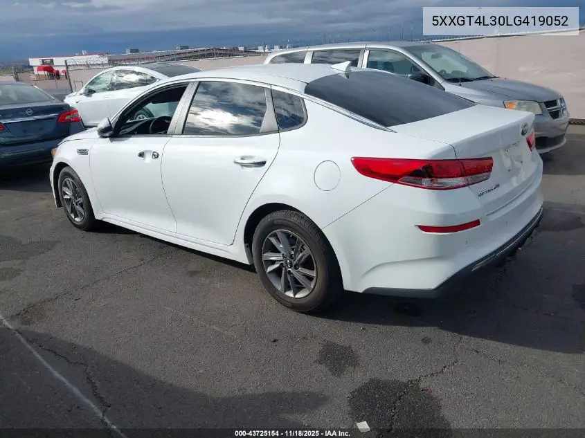 5XXGT4L30LG419052 2020 Kia Optima Lx