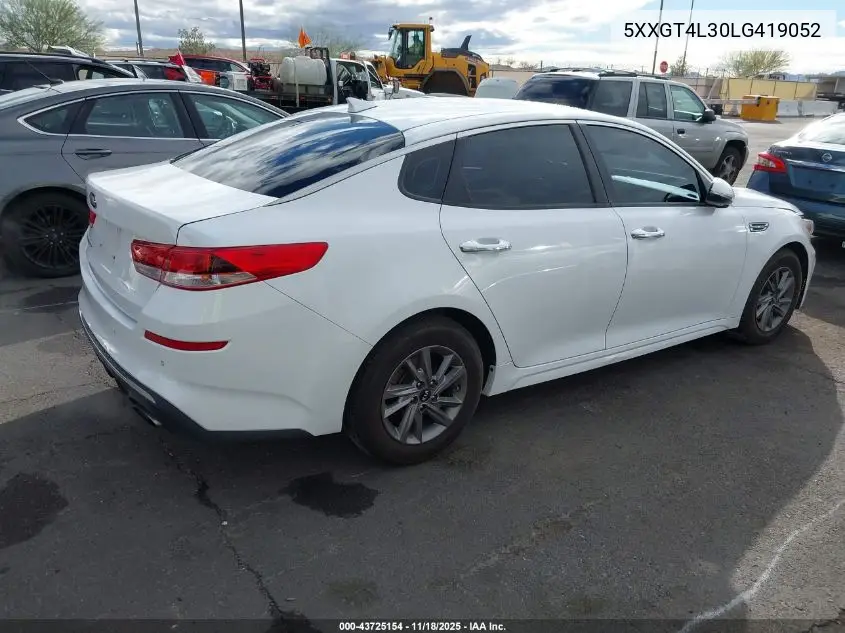 5XXGT4L30LG419052 2020 Kia Optima Lx