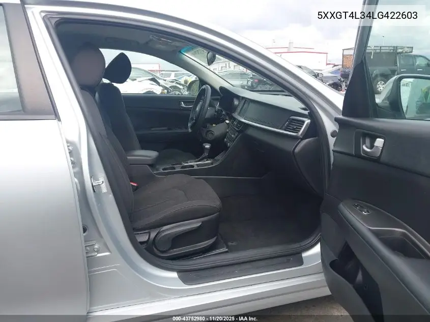 5XXGT4L34LG422603 2020 Kia Optima Lx