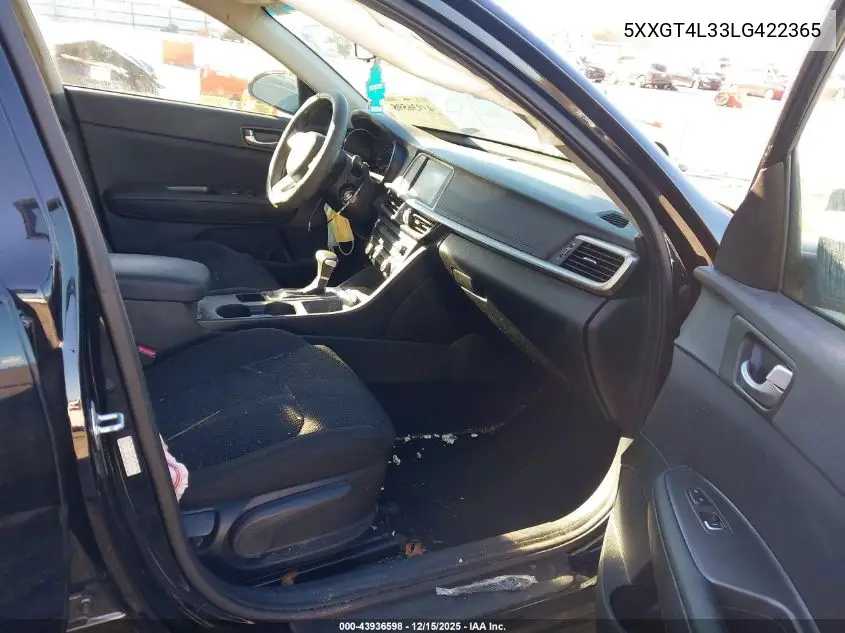 5XXGT4L33LG422365 2020 Kia Optima Lx