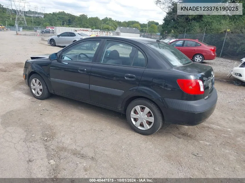 KNADE123376190025 2007 Kia Rio Lx