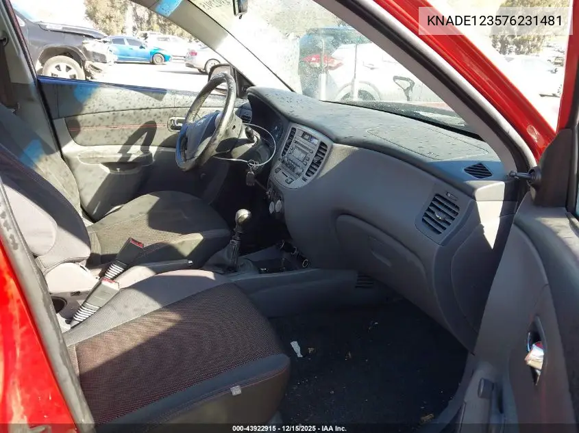 KNADE123576231481 2007 Kia Rio Sx