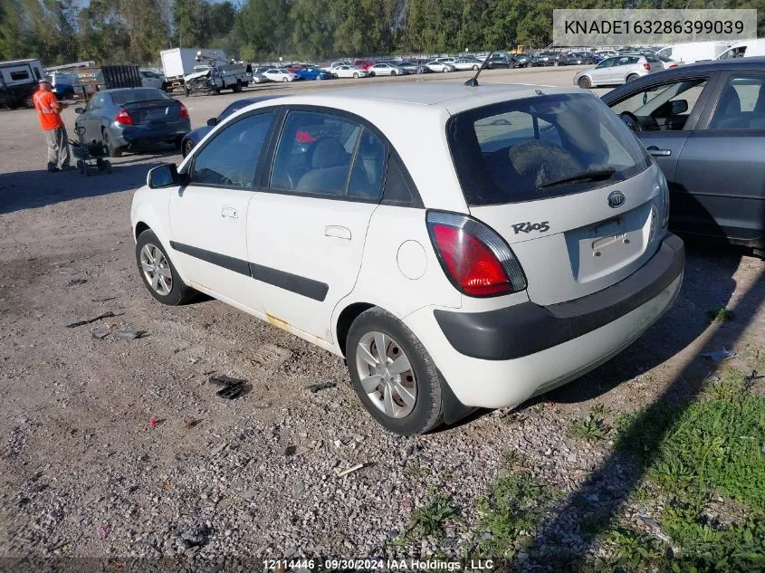 KNADE163286399039 2008 Kia Rio