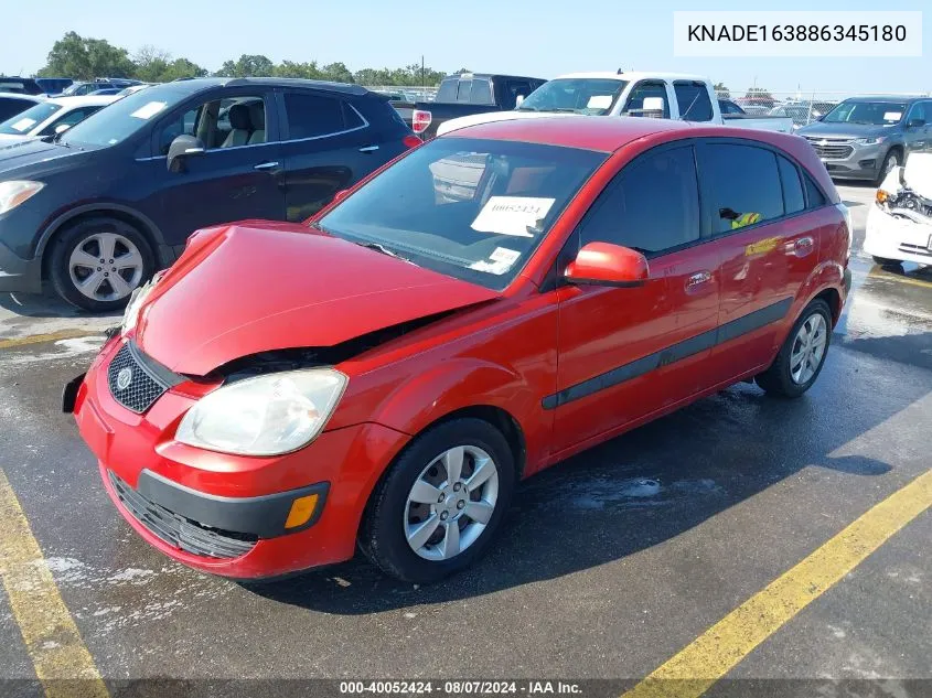 KNADE163886345180 2008 Kia Rio5 Lx