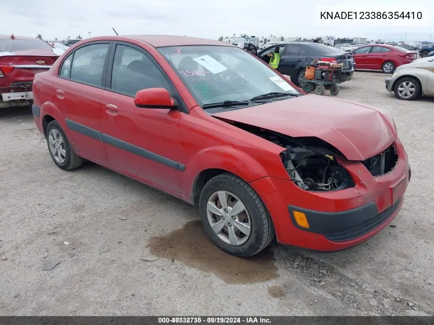 KNADE123386354410 2008 Kia Rio Lx