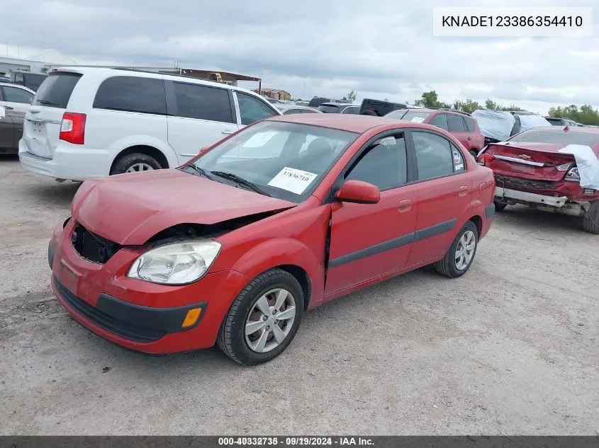 KNADE123386354410 2008 Kia Rio Lx