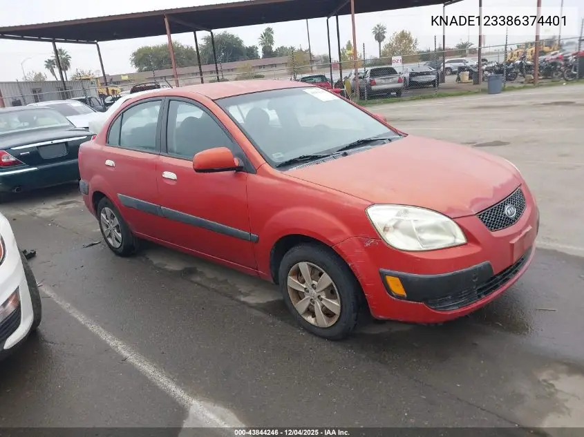 KNADE123386374401 2008 Kia Rio Lx