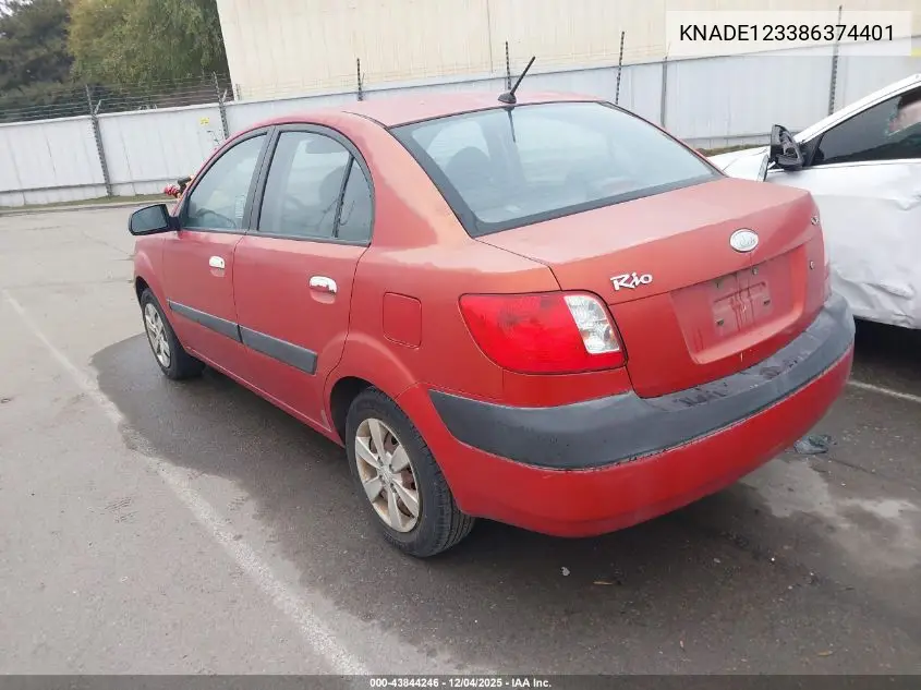 KNADE123386374401 2008 Kia Rio Lx